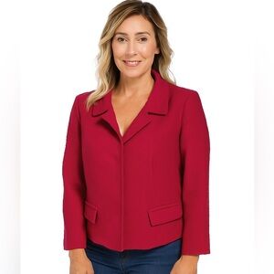 DKNY Fuchsia pink wool blend blazer size 8